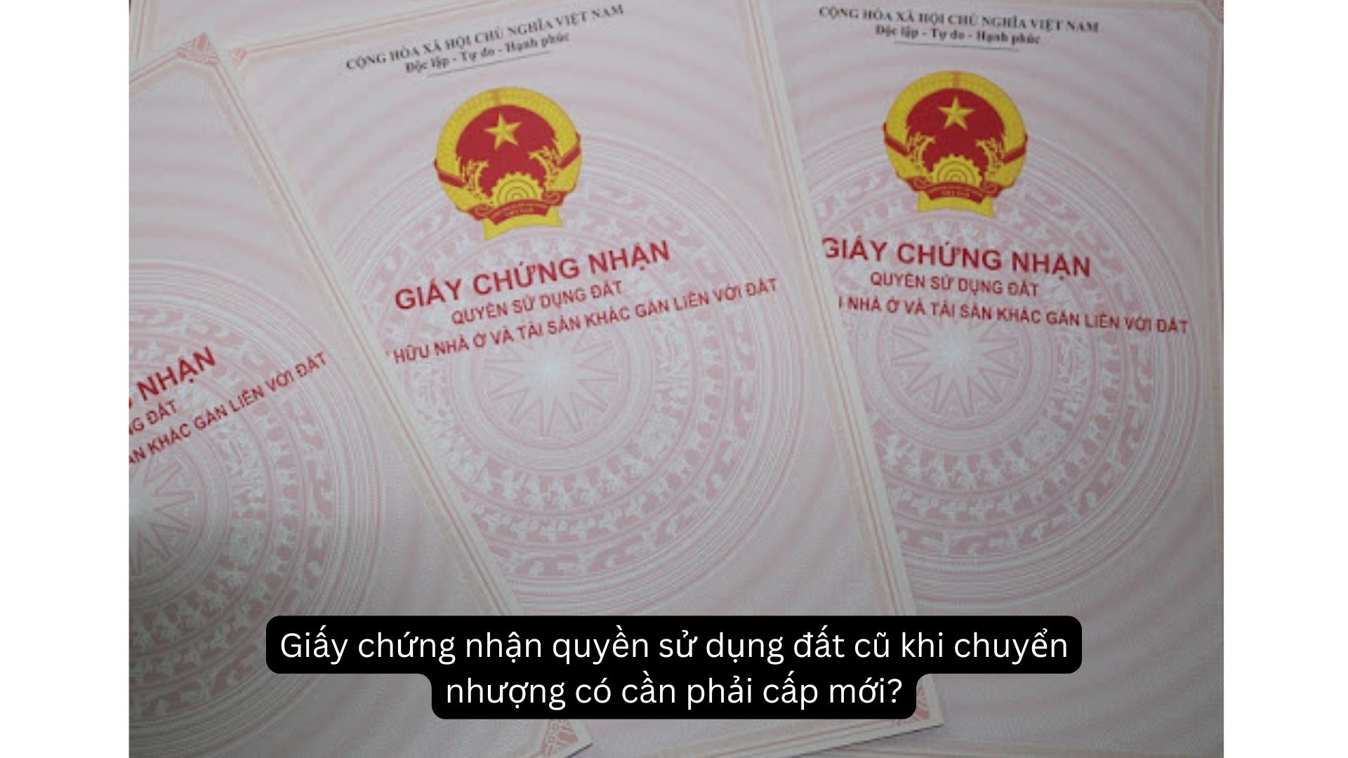 Giấy chứng nhận quyền sử dụng đất cũ khi chuyển nhượng có cần phải cấp mới?