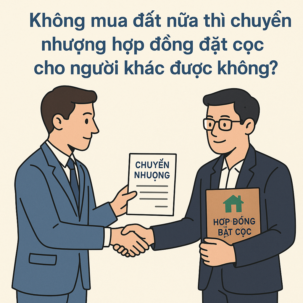 Không mua đất nữa thì có chuyển nhượng hợp đồng đặt cọc cho người khác được không?