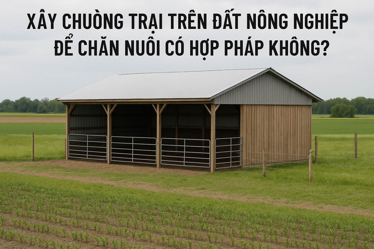 Xây chuồng trại trên đất nông nghiệp để chăn nuôi có hợp pháp không?