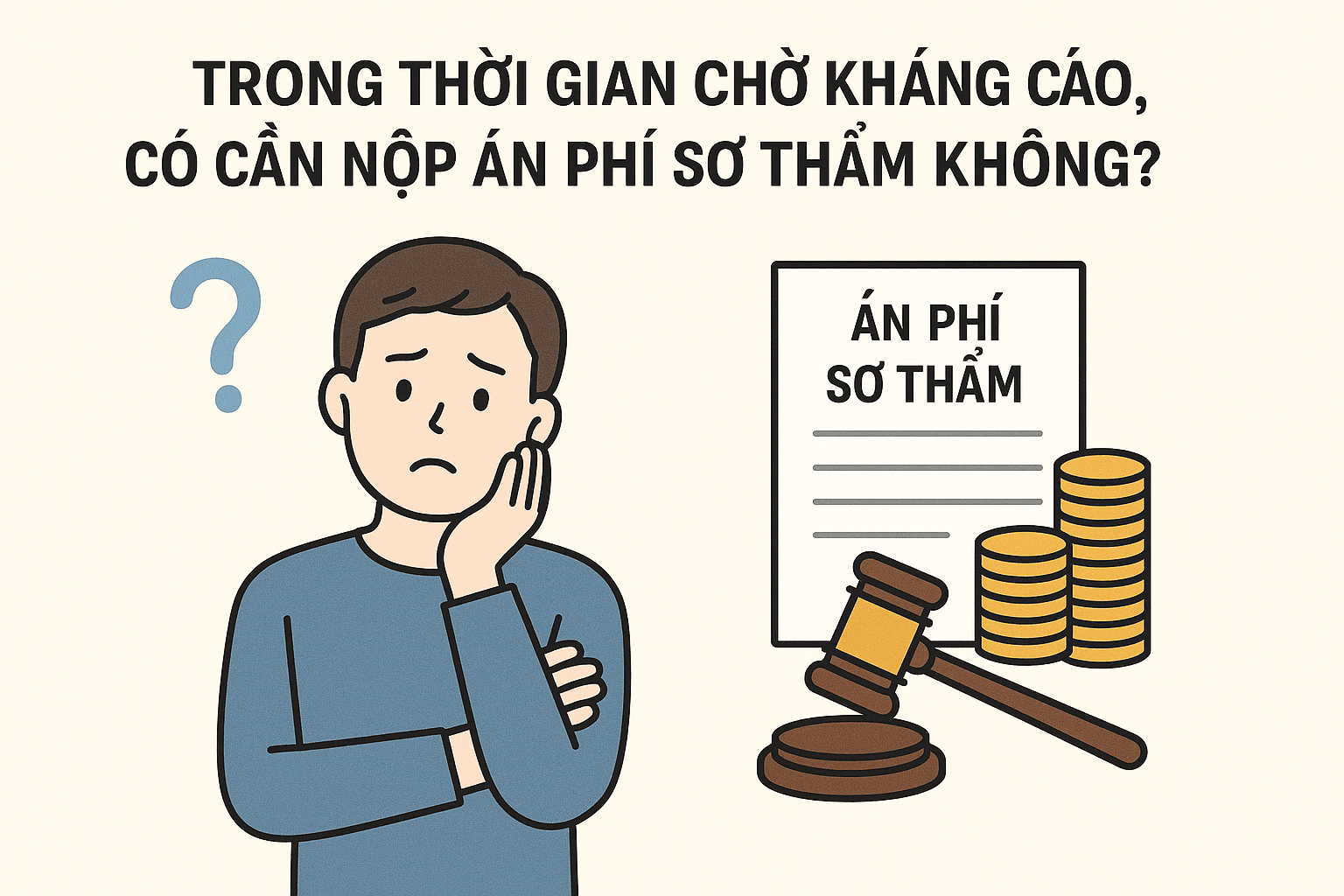 Trong thời gian chờ kháng cáo, có cần nộp án phí sơ thẩm không?