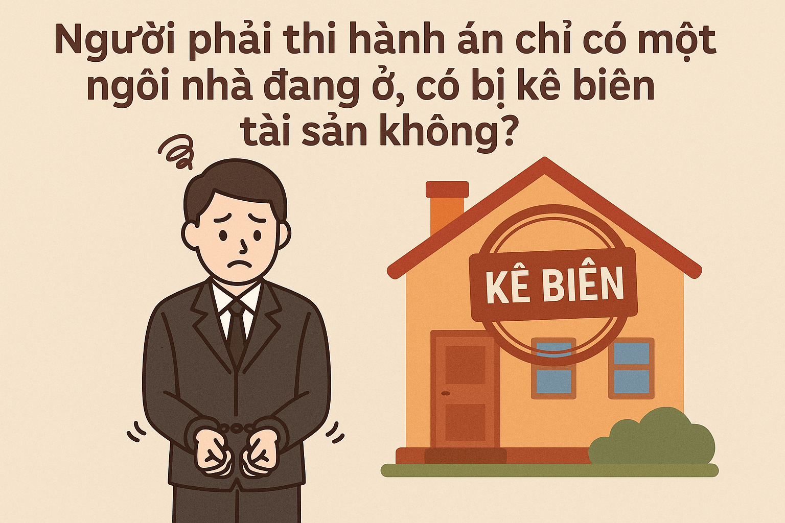 Người phải thi hành án chỉ có một ngôi nhà đang ở, có bị kê biên tài sản không?