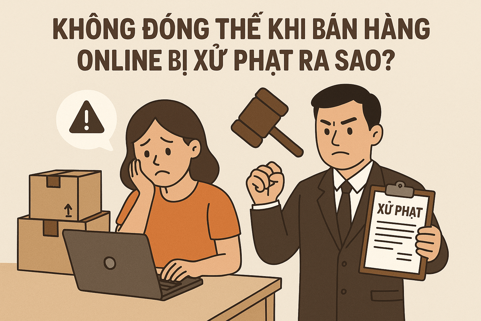 Không đóng thuế khi bán hàng online bị xử phạt ra sao?