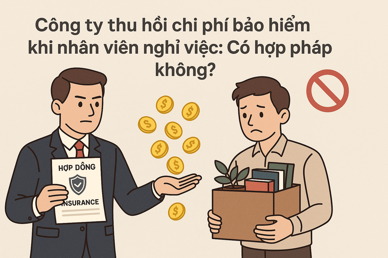 Công ty thu hồi chi phí bảo hiểm khi nhân viên nghỉ việc: Có hợp pháp không?