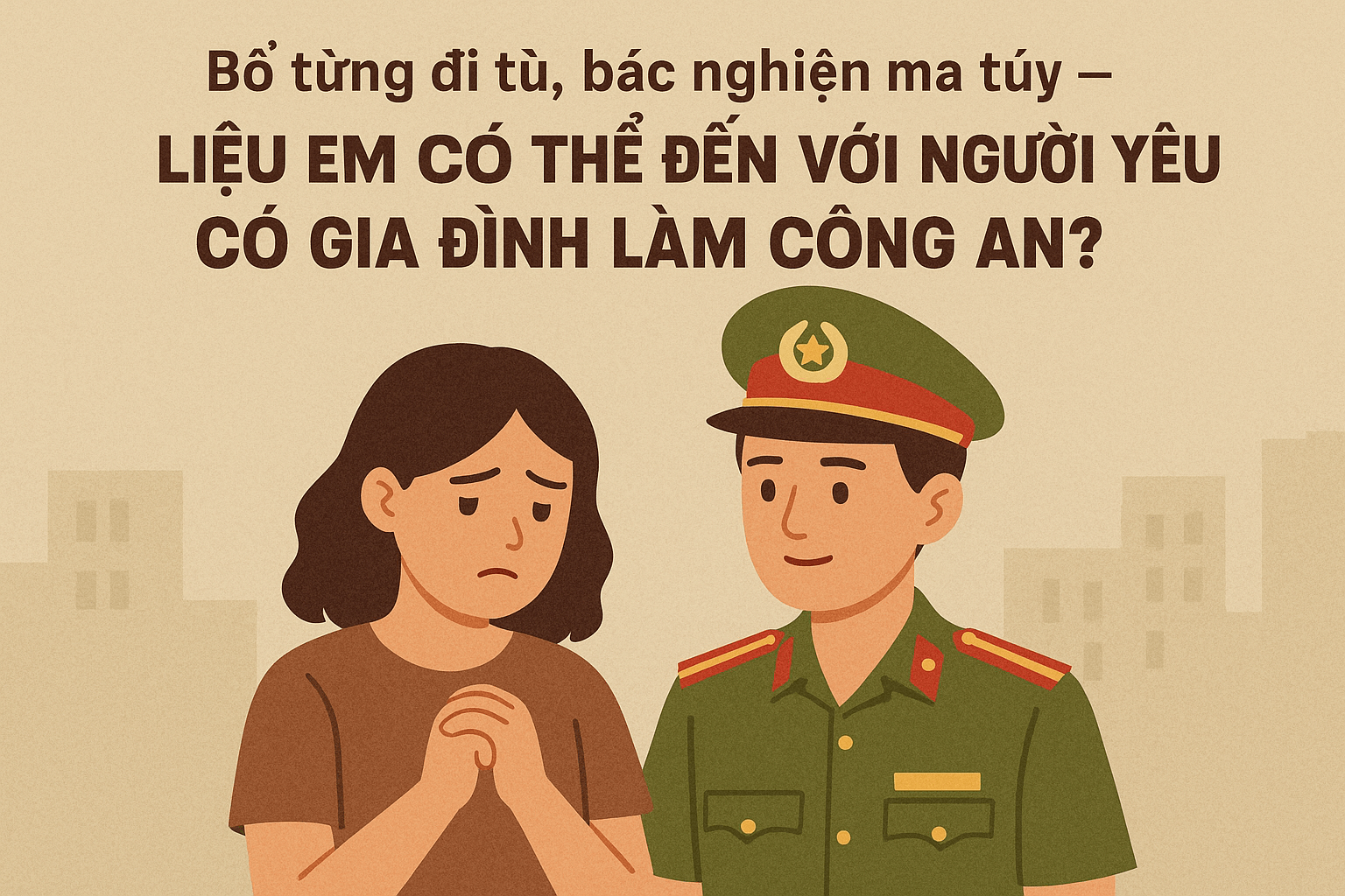 Bố từng đi tù, bác nghiện ma túy – Liệu em có thể đến với người yêu có gia đình làm công an?