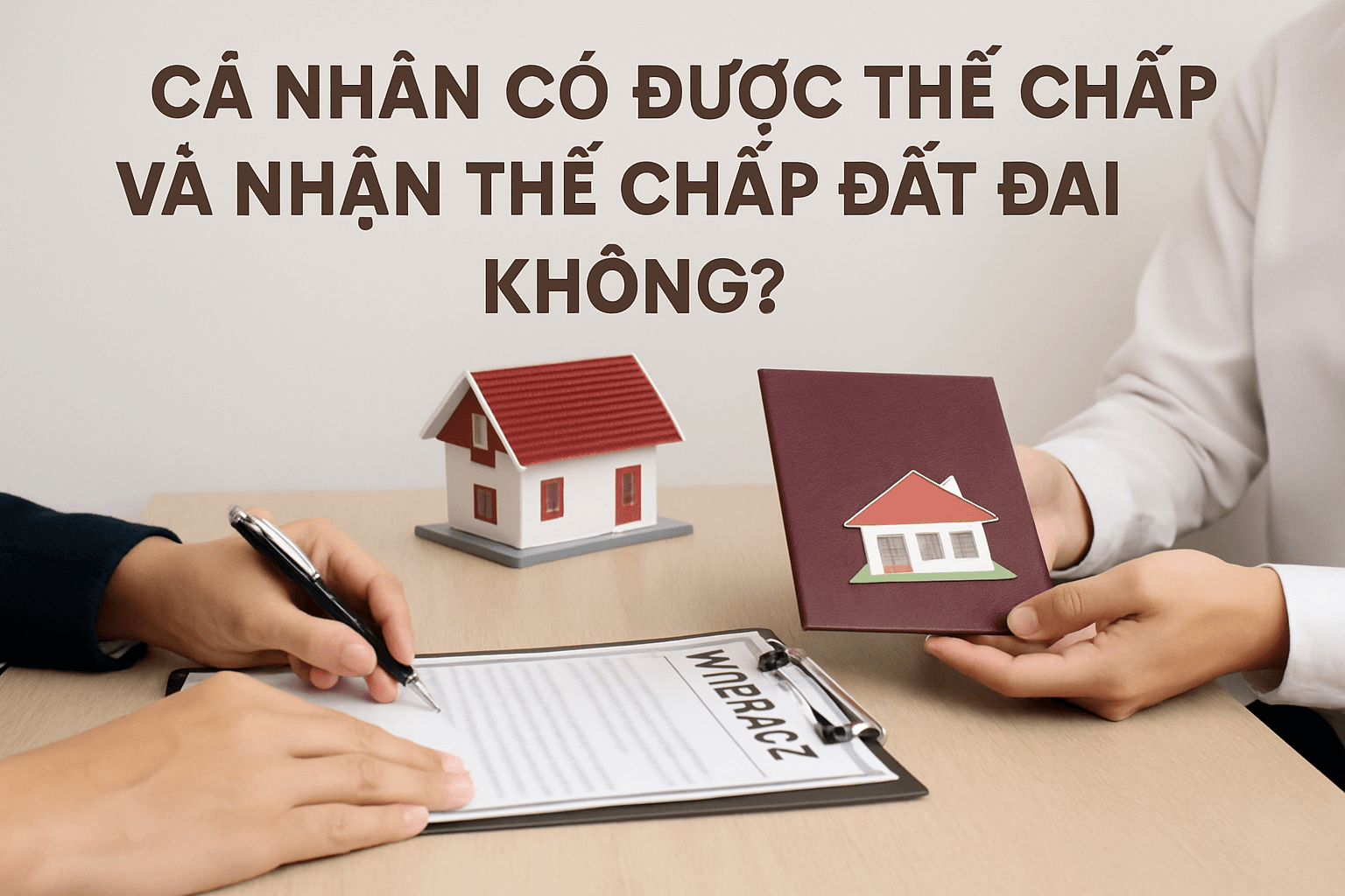 Cá nhân có được thế chấp và nhận thế chấp đất đai không?