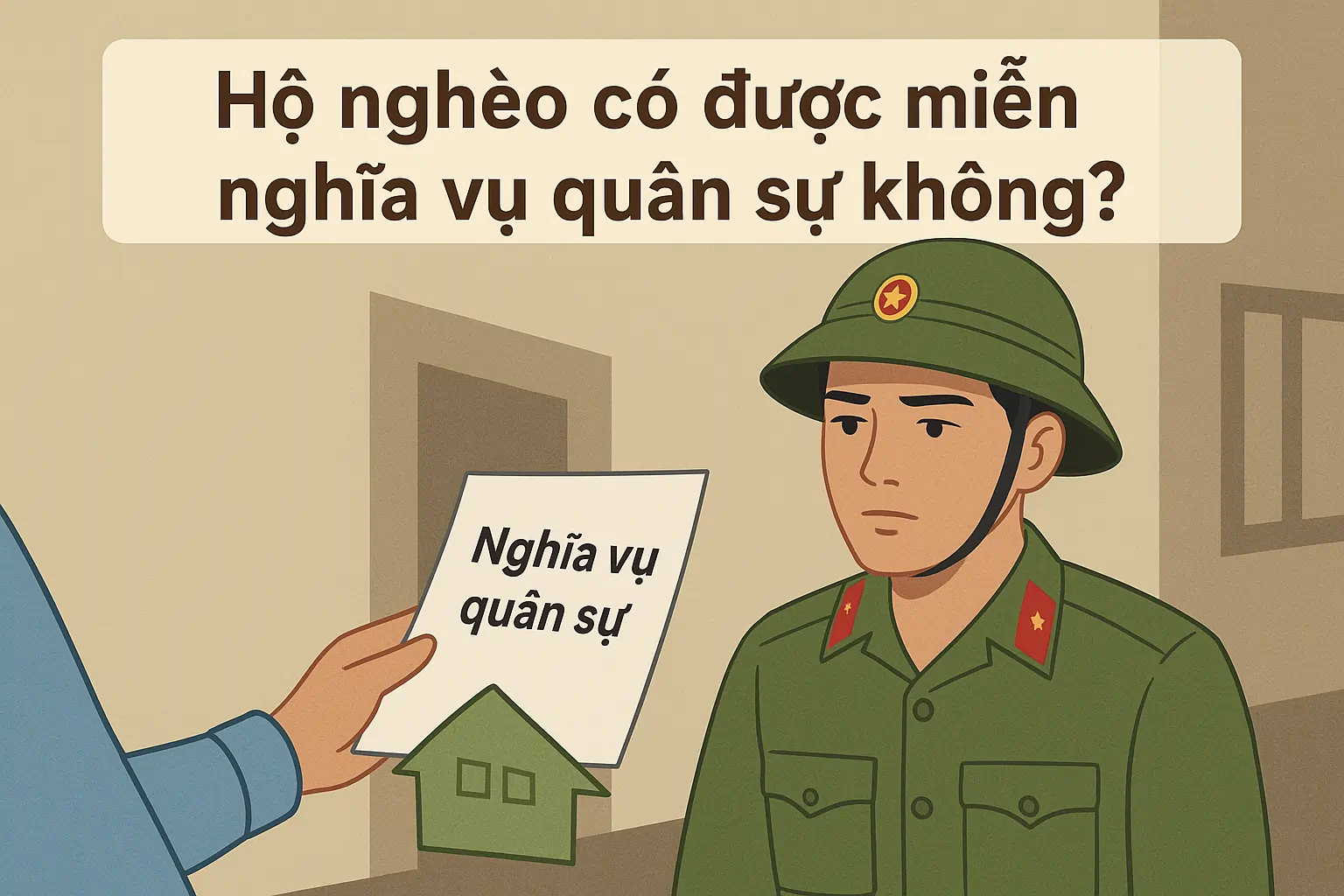 Hộ nghèo có được miễn nghĩa vụ quân sự không?