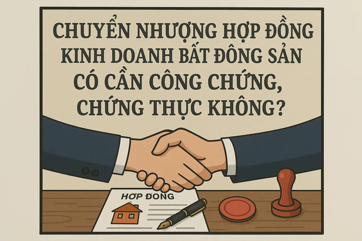 Chuyển nhượng hợp đồng kinh doanh bất động sản có cần công chứng, chứng thực không?