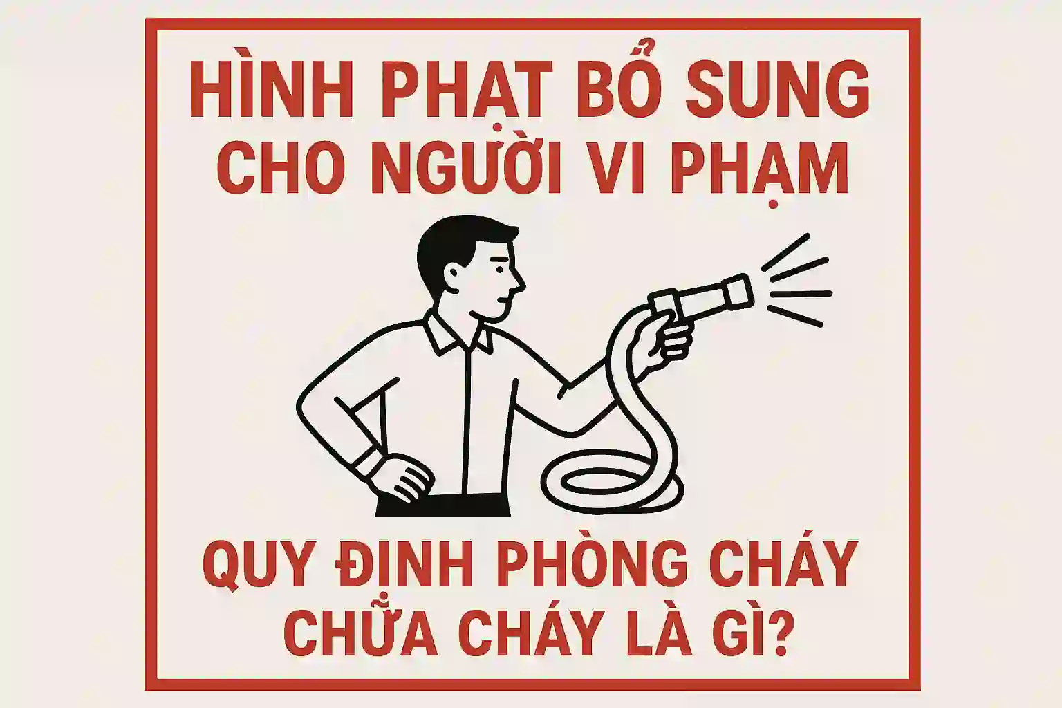 Hình phạt bổ sung cho người vi phạm quy định phòng cháy chữa cháy là gì?