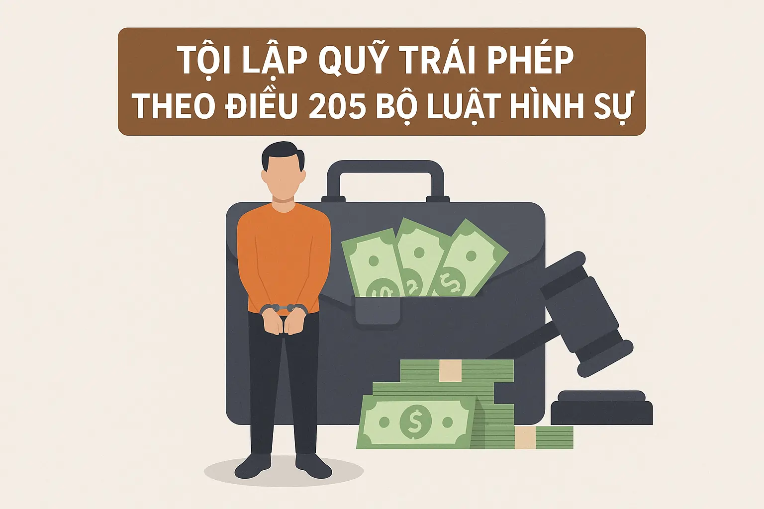 Tội lập quỹ trái phép theo Điều 205 Bộ luật Hình sự là gì.