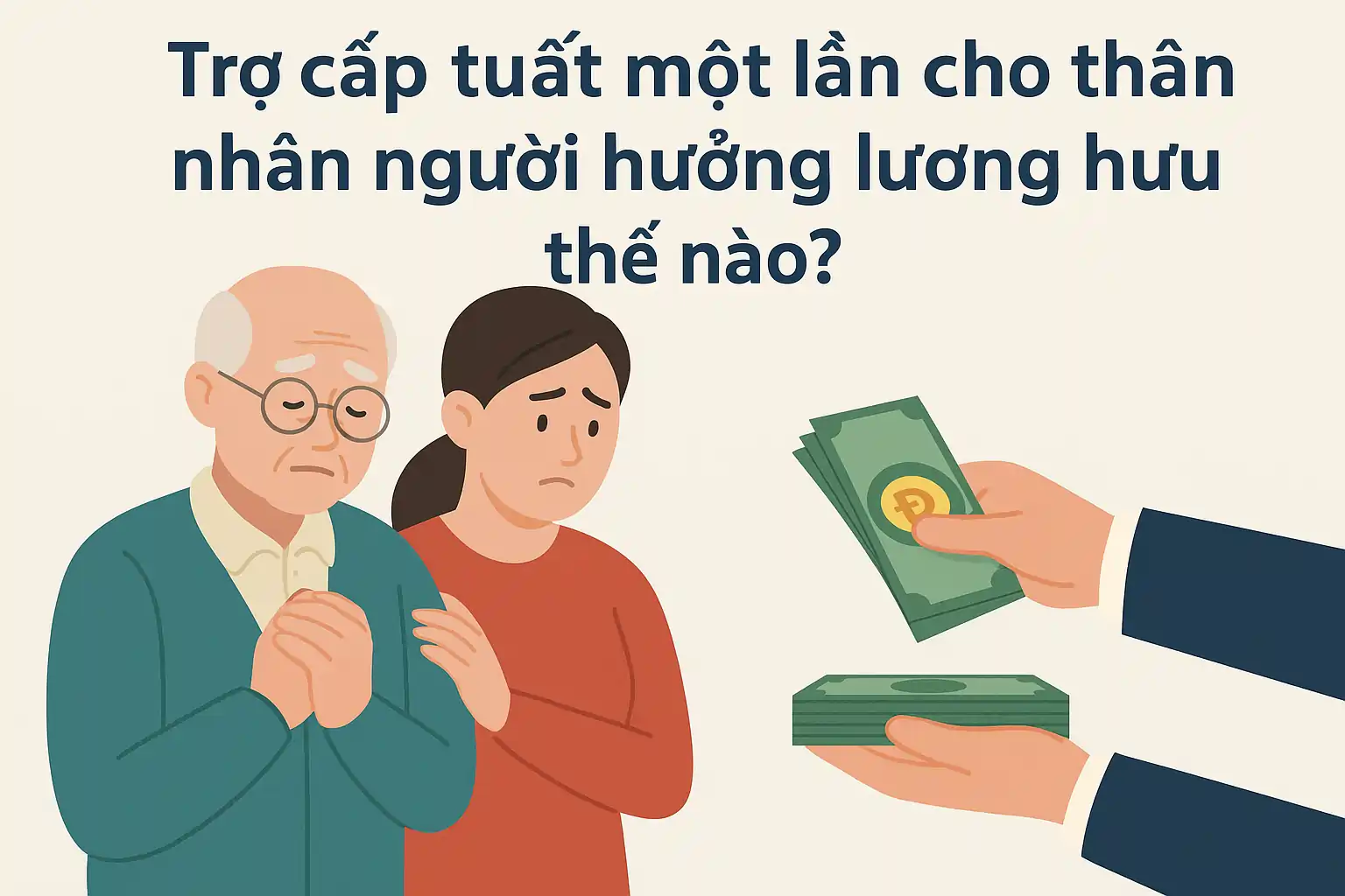 Trợ cấp tuất một lần cho thân nhân người hưởng lương hưu thế nào?