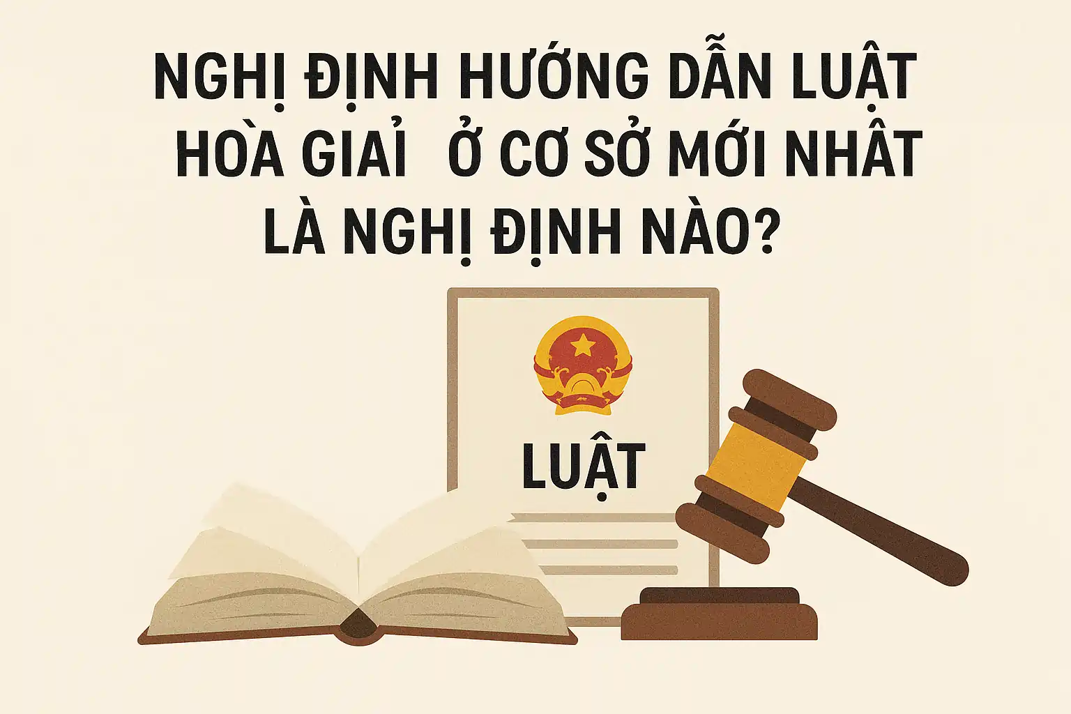 Nghị định hướng dẫn Luật Hòa giải ở cơ sở mới nhất là nghị định nào?