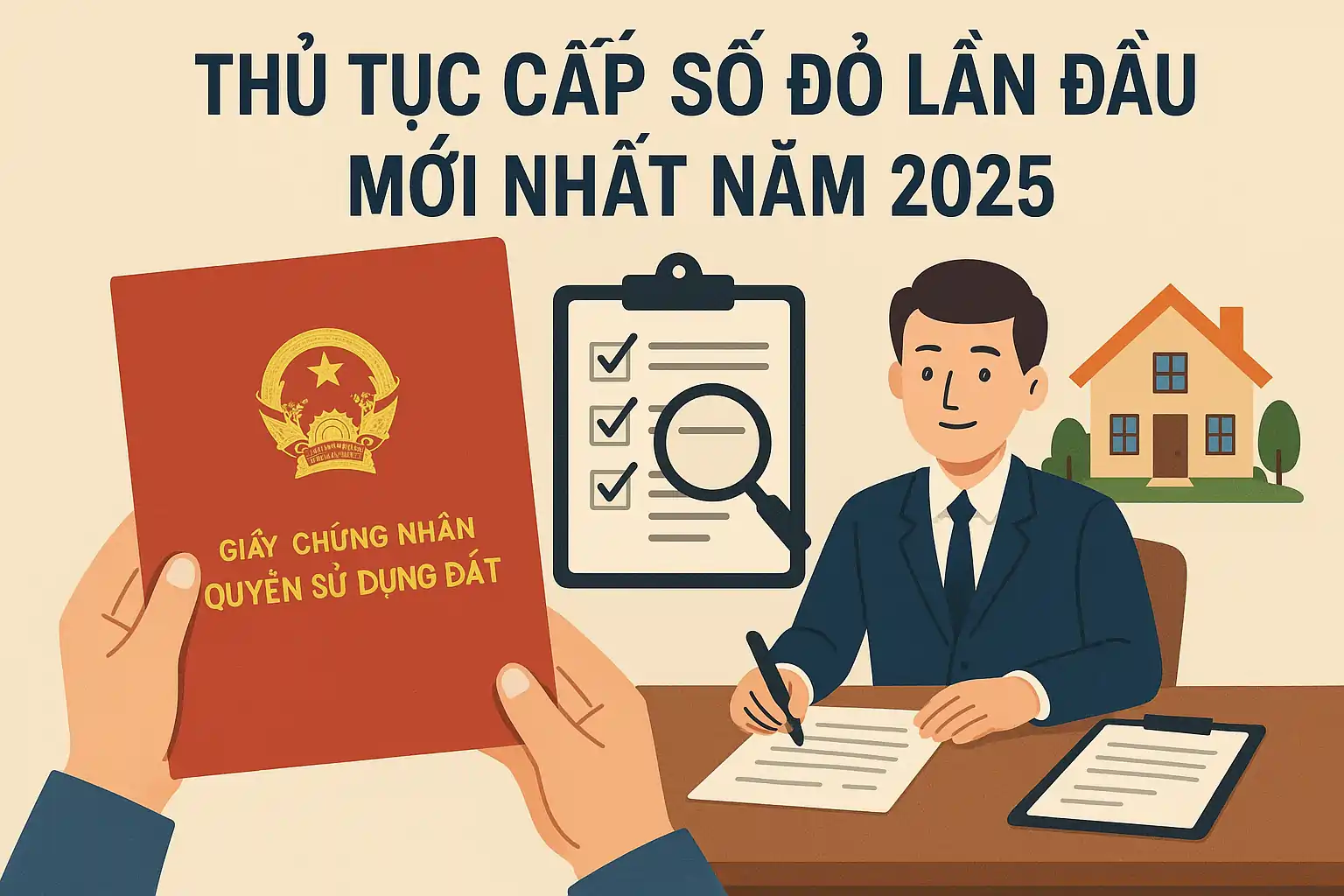 Thủ Tục Cấp Sổ Đỏ Lần Đầu Mới Nhất Năm 2025.