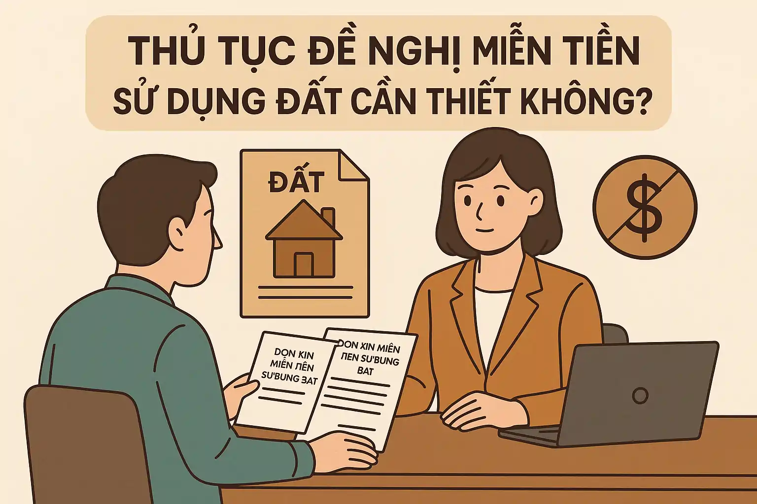 Thủ tục đề nghị miễn tiền sử dụng đất cần thiết không?
