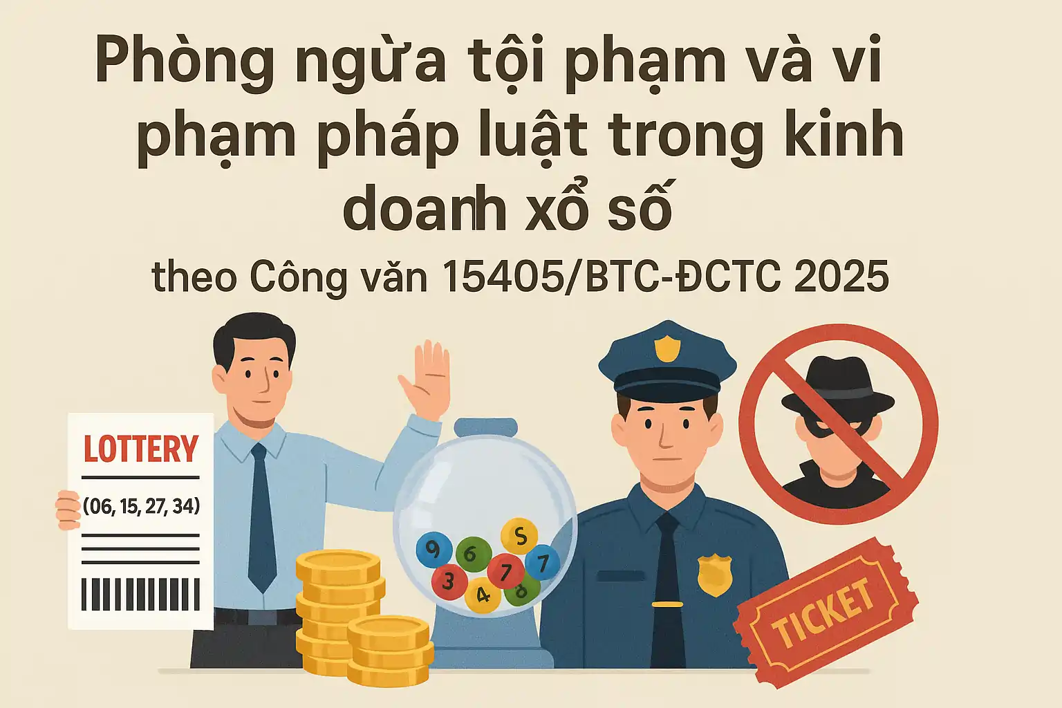 Phòng ngừa tội phạm và vi phạm pháp luật trong kinh doanh xổ số theo Công văn 15405/BTC-ĐCTC 2025 như thế nào?