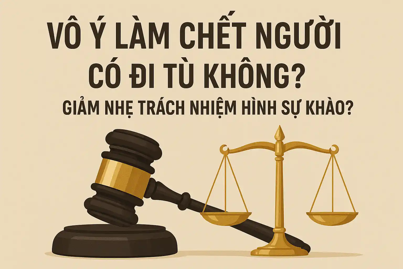 Vô ý làm chết người có đi tù không? Giảm nhẹ trách nhiệm hình sự khi nào?