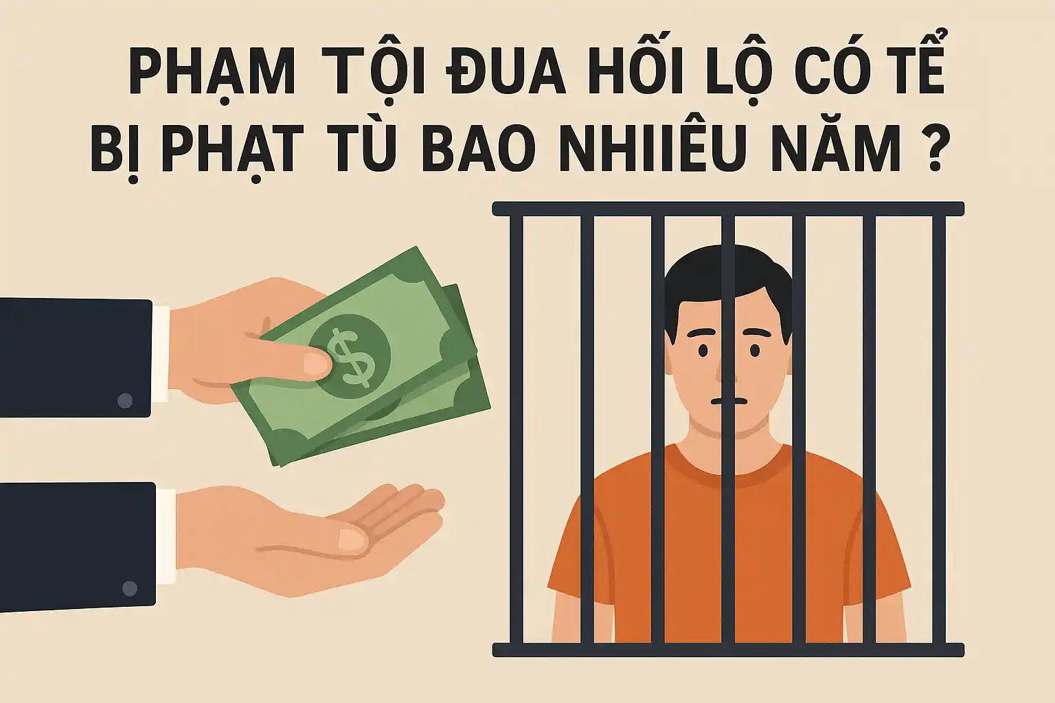 Phạm tội đưa hối lộ có thể bị phạt tù bao nhiêu năm?