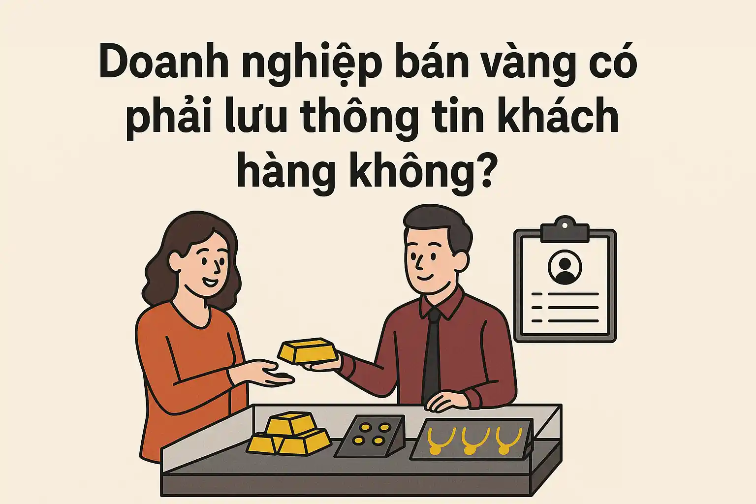 Doanh Nghiệp Bán Vàng Có Phải Lưu Thông Tin Khách Hàng Không?