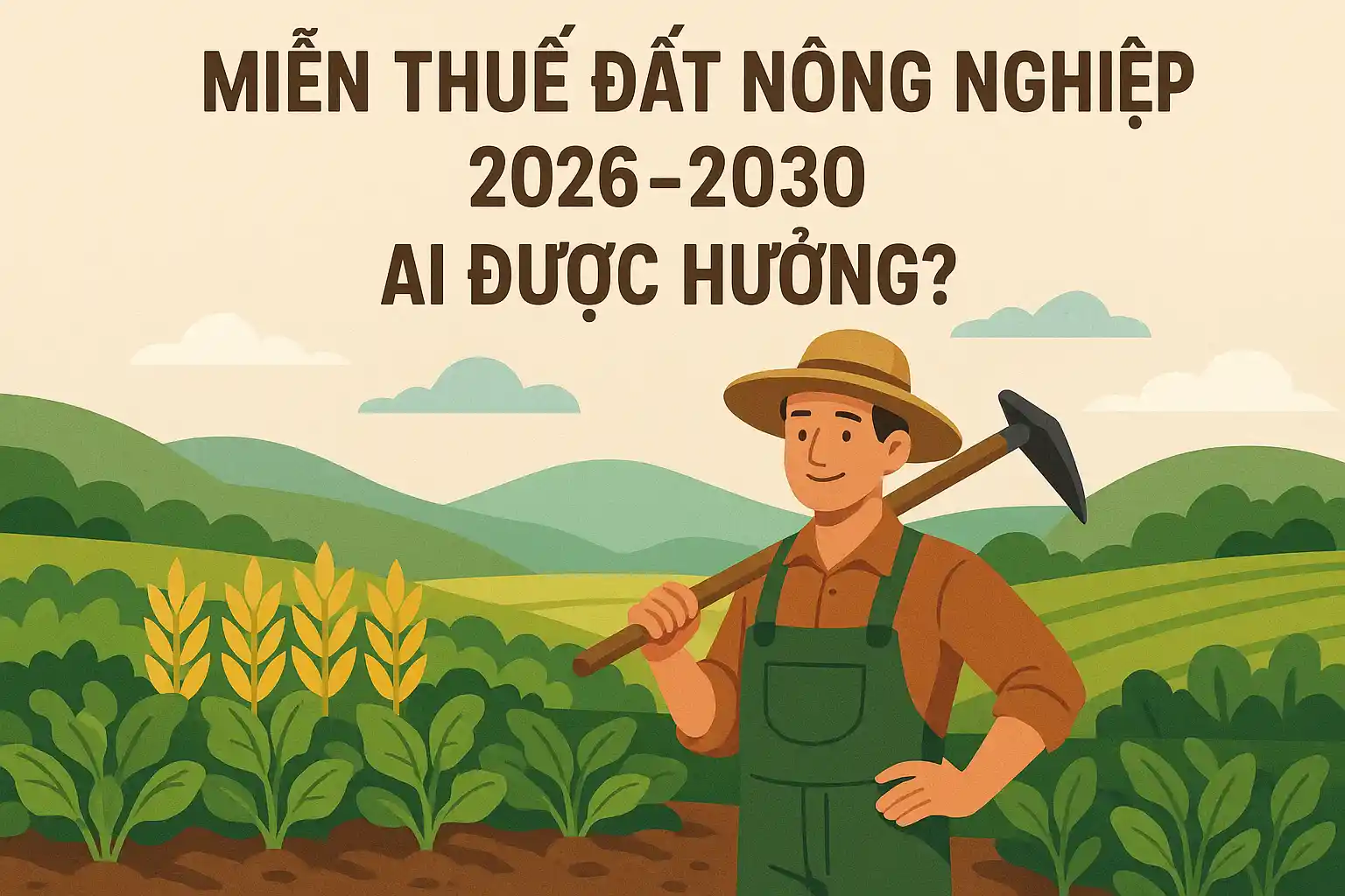 Miễn Thuế Đất Nông Nghiệp 2026-2030 Ai Được Hưởng?