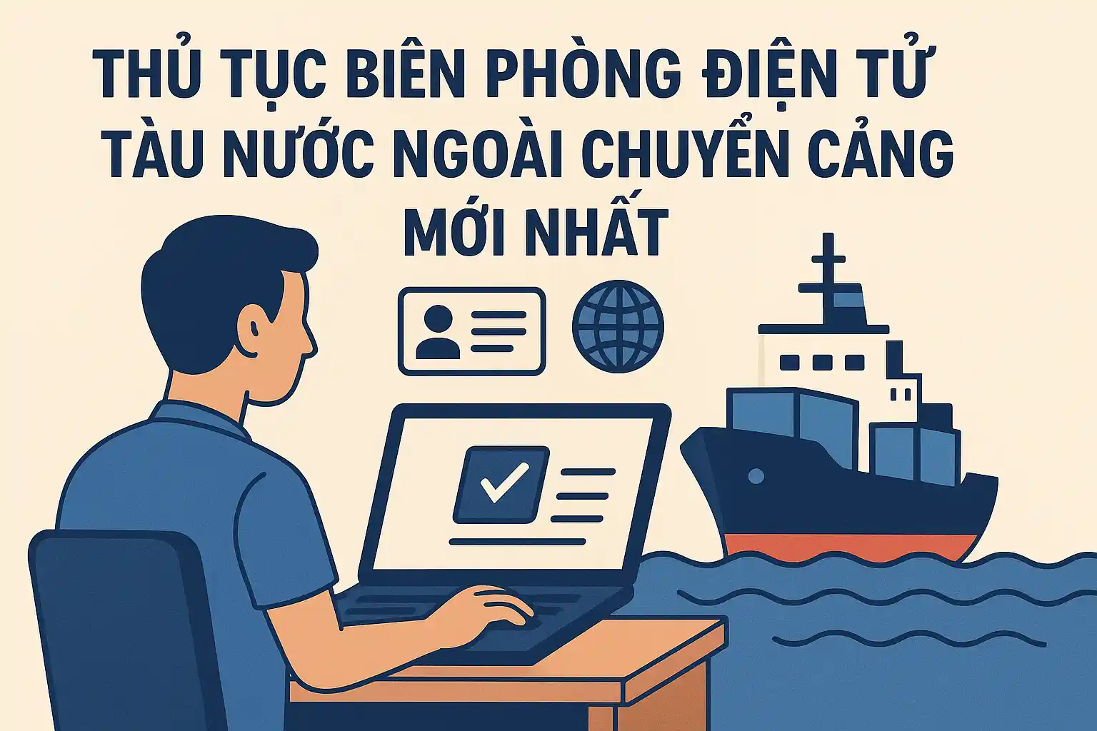 Thủ Tục Biên Phòng Điện Tử Tàu Nước Ngoài Chuyển Cảng Mới Nhất?