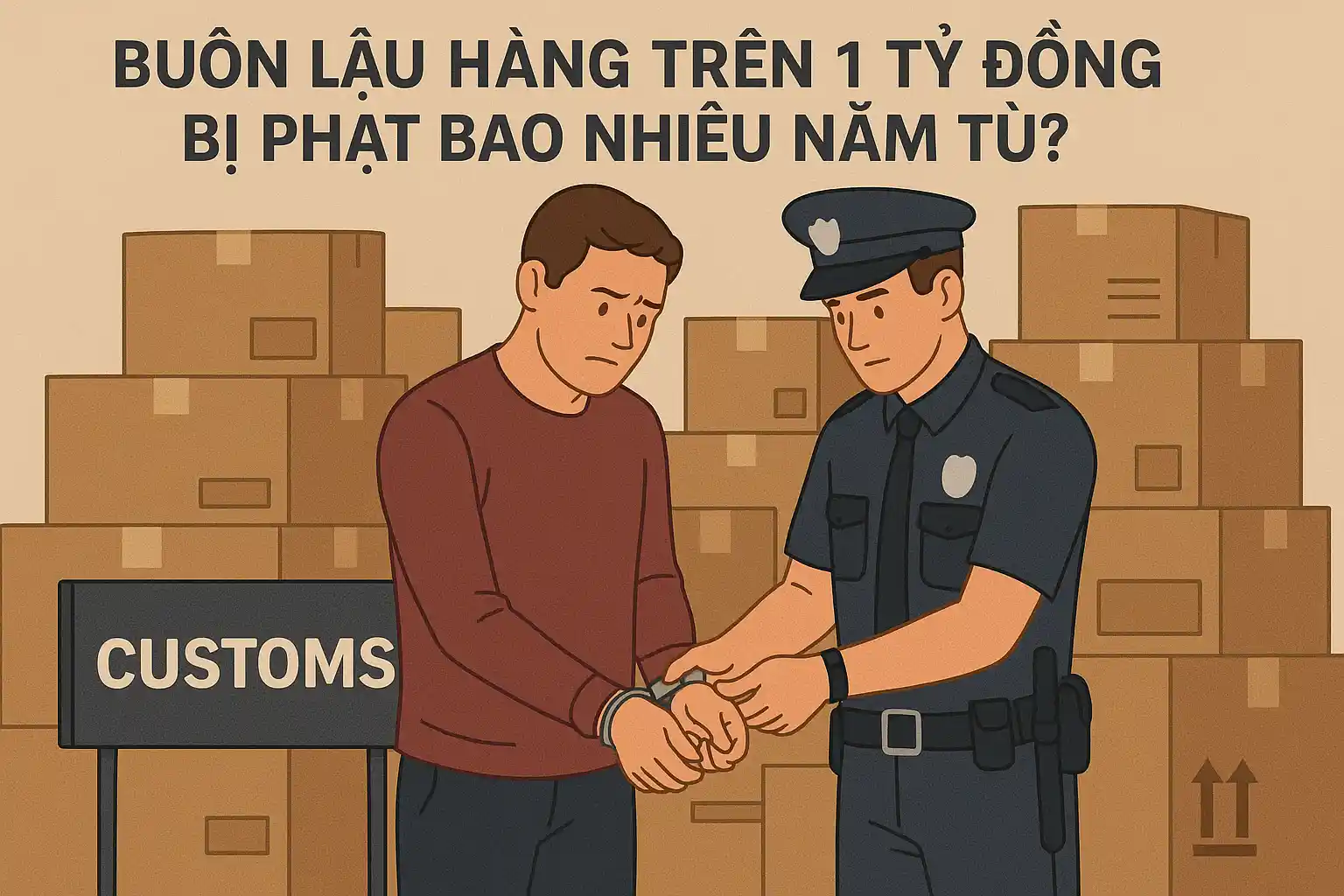 Buôn lậu hàng trên 1 tỷ đồng bị phạt bao nhiêu năm tù?