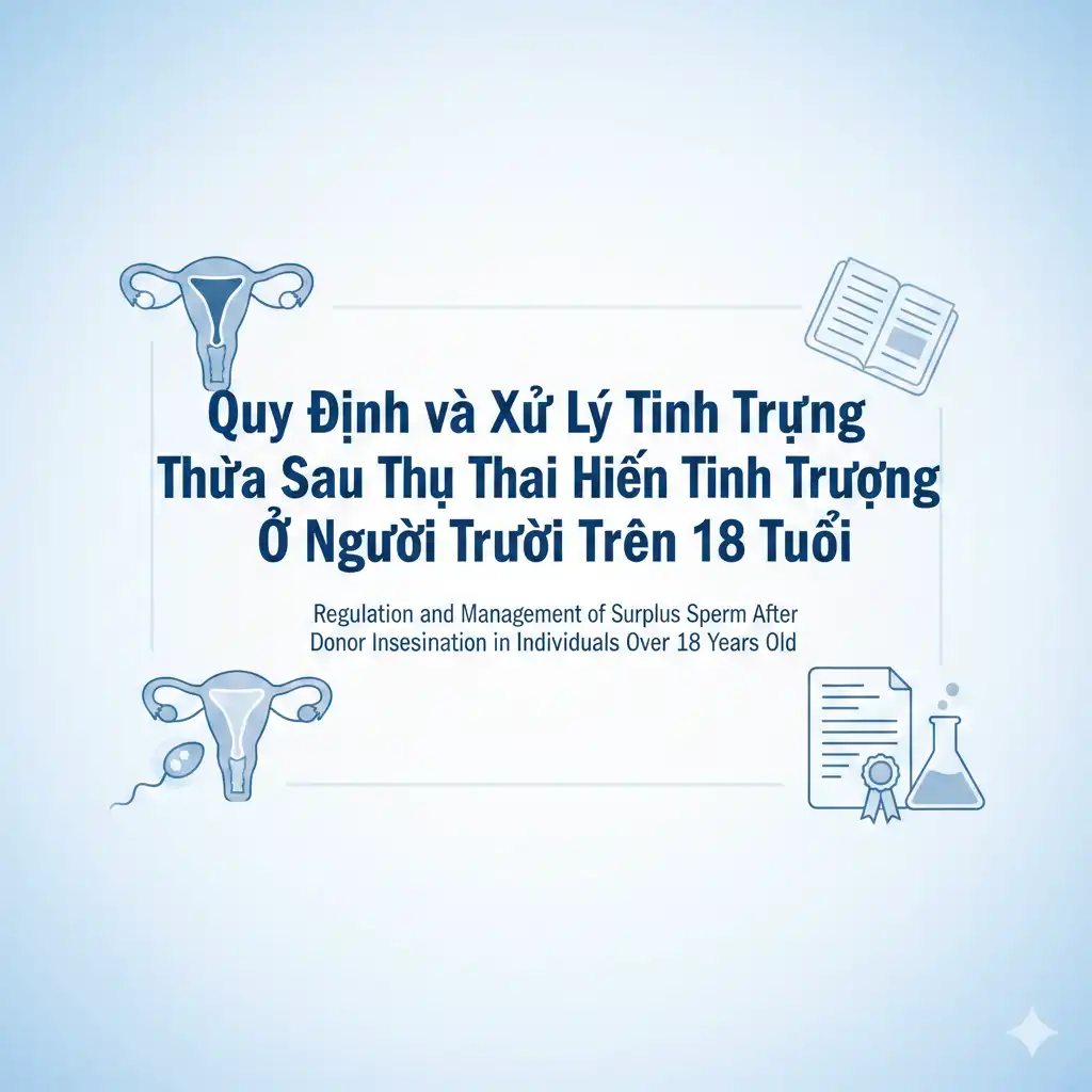 Quy Định và Xử Lý Tinh Trùng Thừa Sau Thụ Thai Hiến Tinh Trùng Ở Người Trên 18 Tuổi