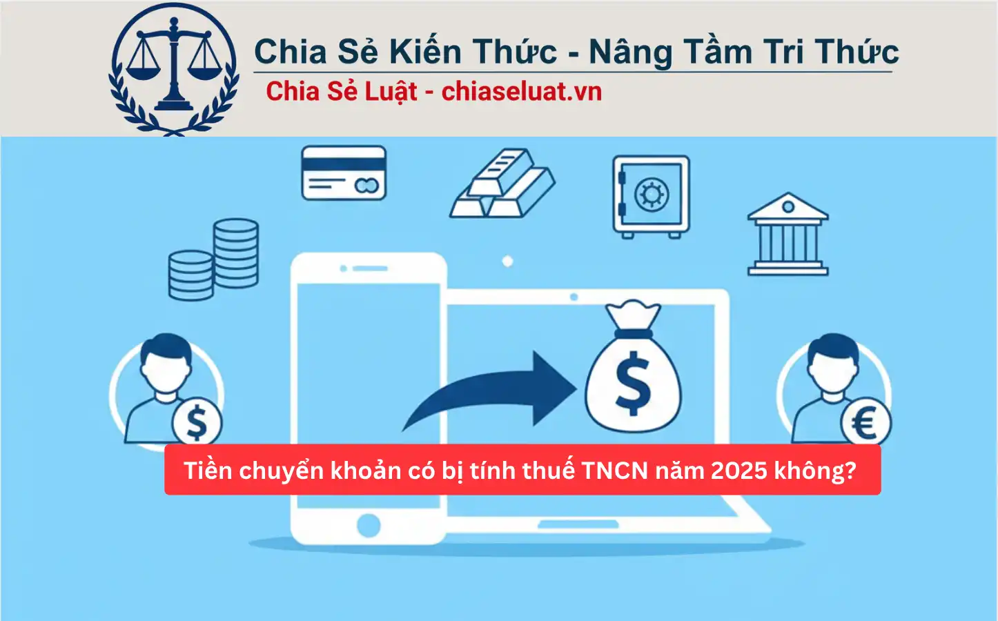 Tiền chuyển khoản có bị tính thuế TNCN năm 2025 không?