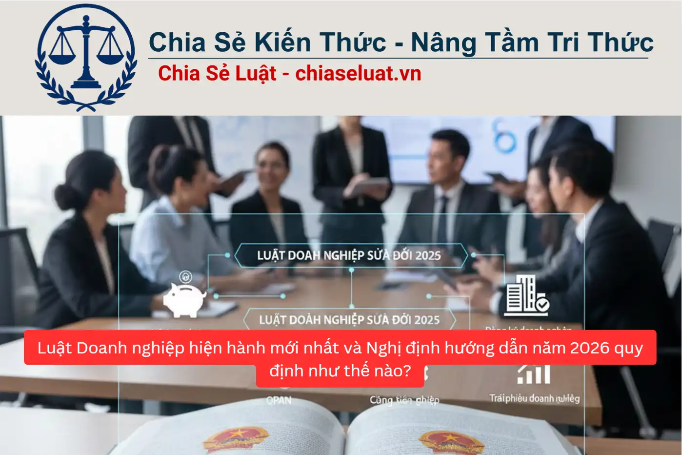 Luật Doanh nghiệp hiện hành mới nhất và Nghị định hướng dẫn năm 2026 quy định như thế nào?