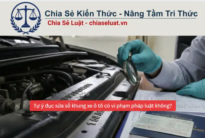 Tự ý đục sửa số khung xe ô tô có vi phạm pháp luật không?