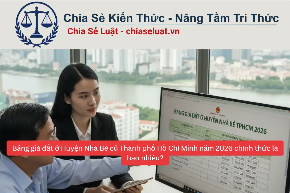 Bảng giá đất ở Huyện Nhà Bè cũ Thành phố Hồ Chí Minh năm 2026 chính thức là bao nhiêu?