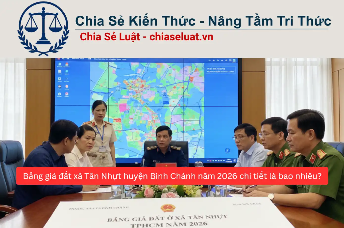 Bảng giá đất xã Tân Nhựt huyện Bình Chánh năm 2026 chi tiết là bao nhiêu?
