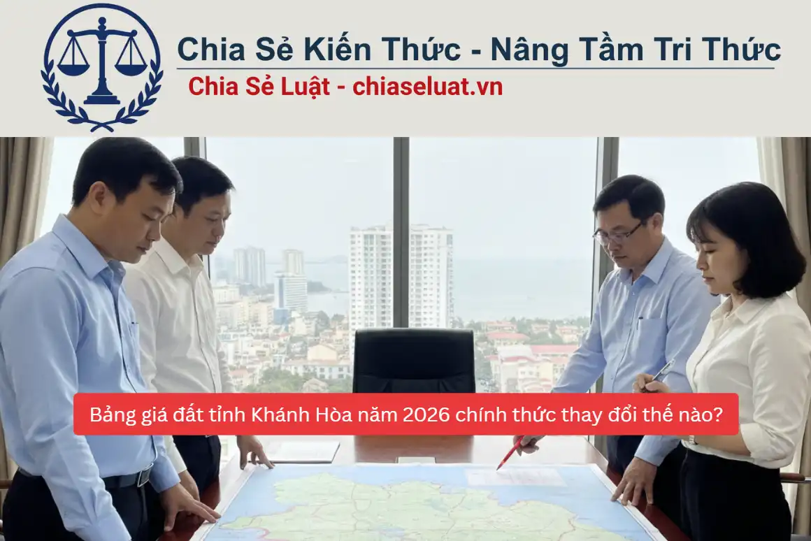 Bảng giá đất tỉnh Khánh Hòa năm 2026 chính thức thay đổi thế nào?