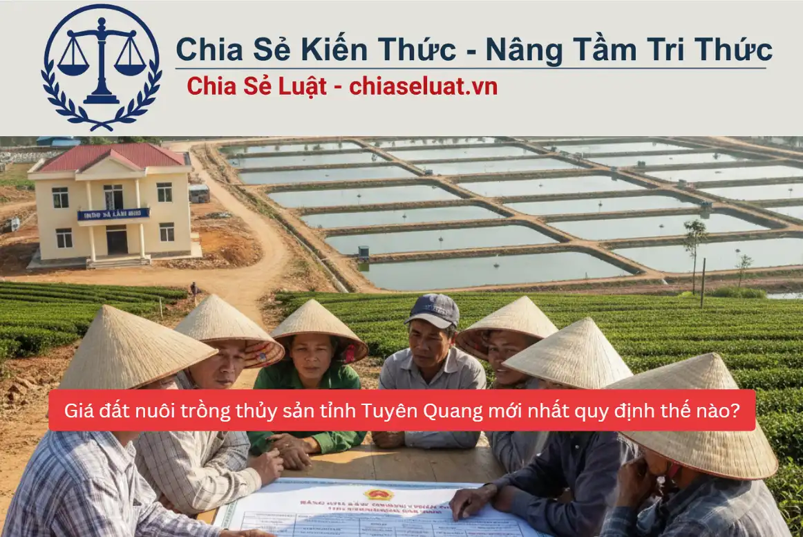 Giá đất nuôi trồng thủy sản tỉnh Tuyên Quang mới nhất quy định thế nào?