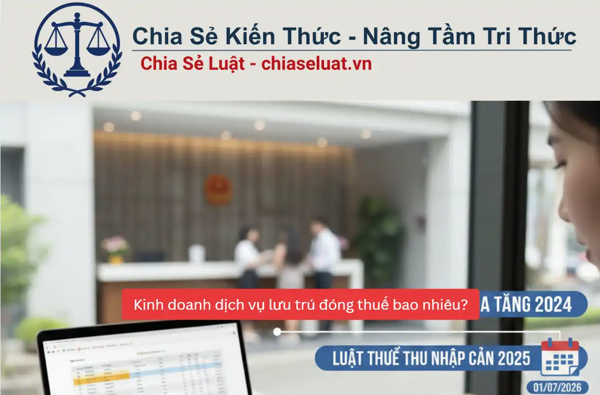 Kinh doanh dịch vụ lưu trú đóng thuế bao nhiêu?