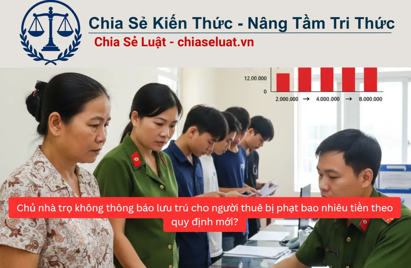 Chủ nhà trọ không thông báo lưu trú cho người thuê bị phạt bao nhiêu tiền theo quy định mới?