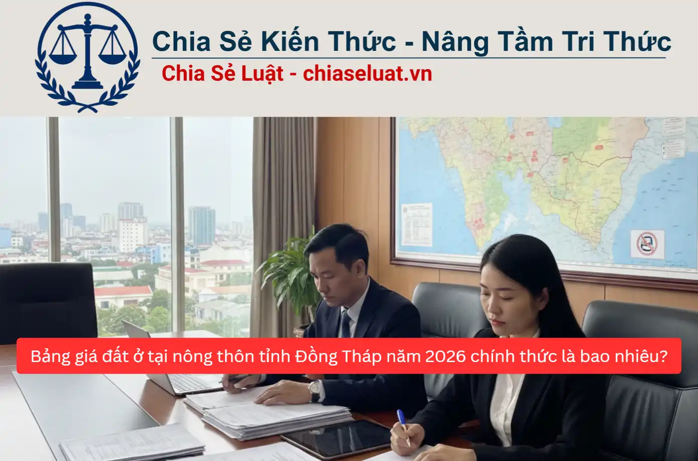Bảng giá đất ở tại nông thôn tỉnh Đồng Tháp năm 2026 chính thức là bao nhiêu?