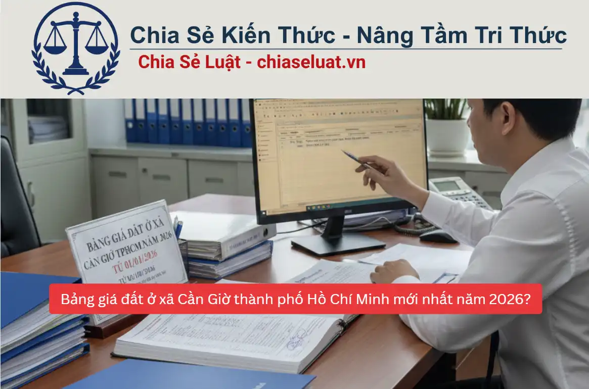 Bảng giá đất ở xã Cần Giờ thành phố Hồ Chí Minh mới nhất năm 2026?