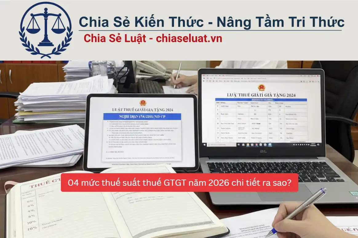 04 mức thuế suất thuế GTGT năm 2026 chi tiết ra sao?