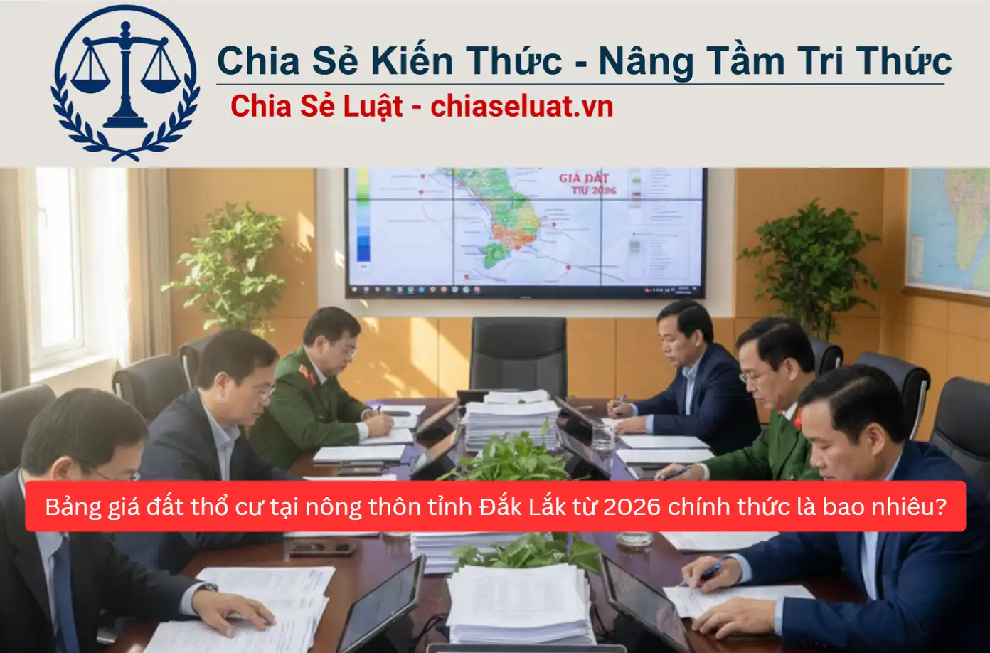 Bảng giá đất thổ cư tại nông thôn tỉnh Đắk Lắk từ 2026 chính thức là bao nhiêu?