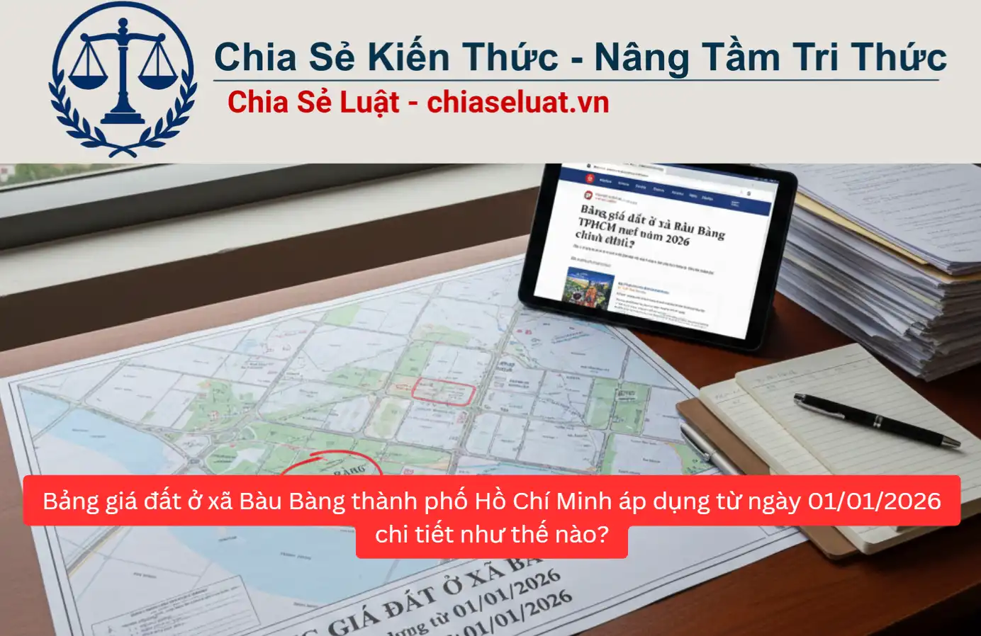 Bảng giá đất ở xã Bàu Bàng thành phố Hồ Chí Minh áp dụng từ ngày 01/01/2026 chi tiết như thế nào?