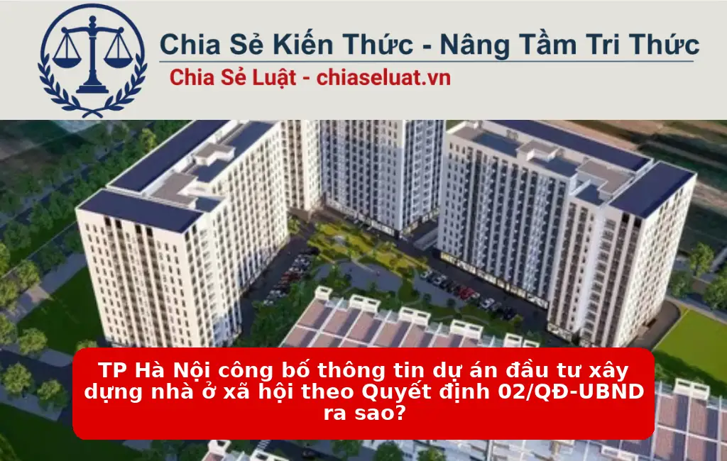 TP Hà Nội công bố thông tin dự án đầu tư xây dựng nhà ở xã hội theo Quyết định 02/QĐ-UBND ra sao?