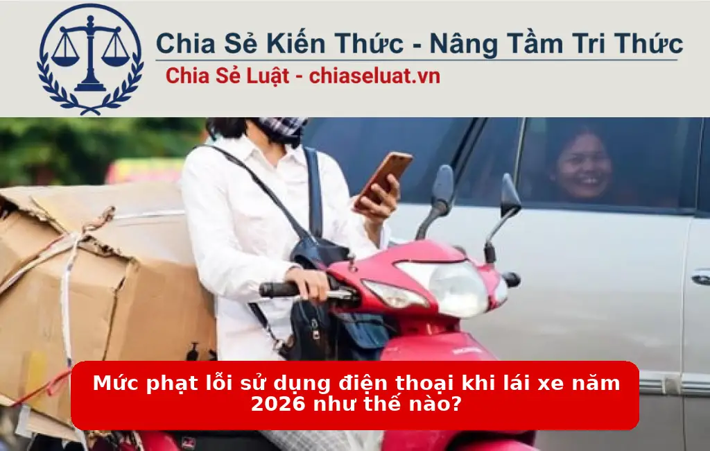 Mức phạt lỗi sử dụng điện thoại khi lái xe năm 2026 như thế nào?