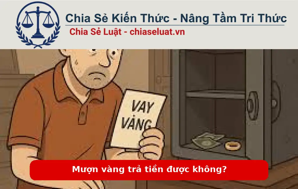 Mượn vàng trả tiền được không?