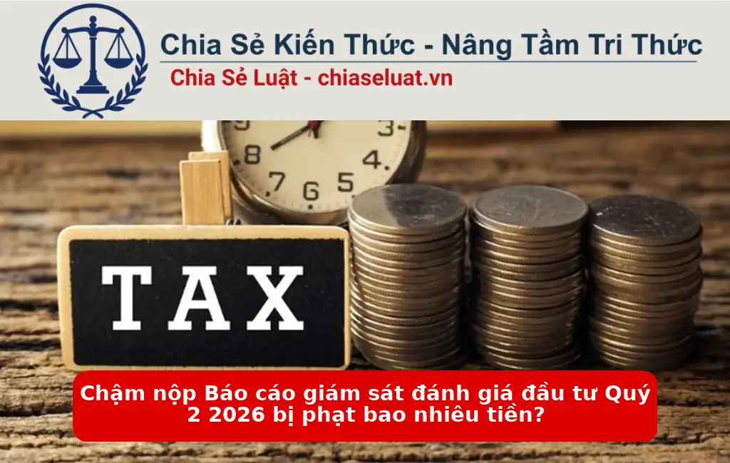 Chậm nộp Báo cáo giám sát đánh giá đầu tư Quý 2 2026 bị phạt bao nhiêu tiền?