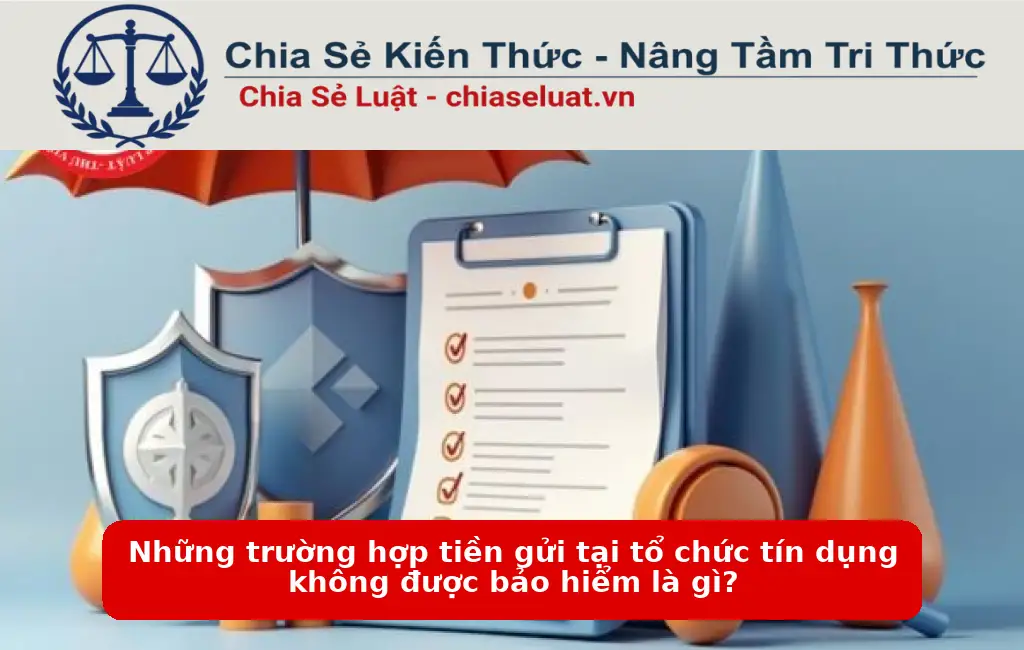 Những trường hợp tiền gửi tại tổ chức tín dụng không được bảo hiểm là gì?