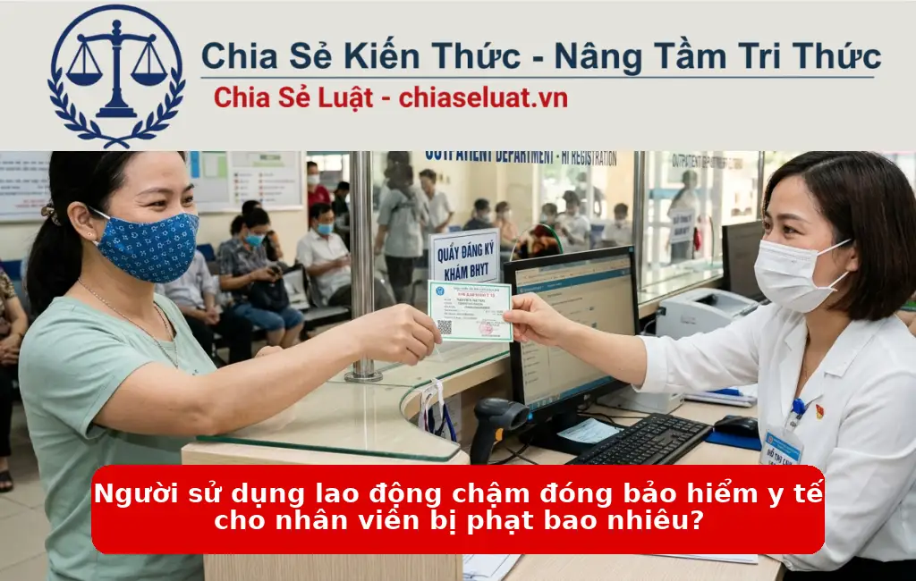 Người sử dụng lao động chậm đóng bảo hiểm y tế cho nhân viên bị phạt bao nhiêu?